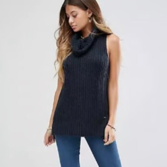 Hollister Ribbed Knit Turtleneck Tunic - Picture 1 of 13